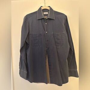 Ascot Chang Custom-Made grey Cotton Dress Shirt - M